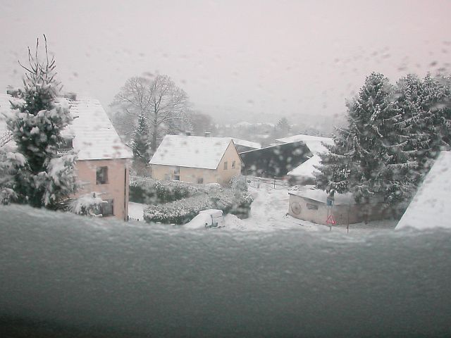 Blick aus dem Dachfenster