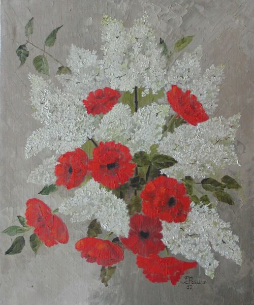 Wei&szlig;er Flieder - Roter Mohn